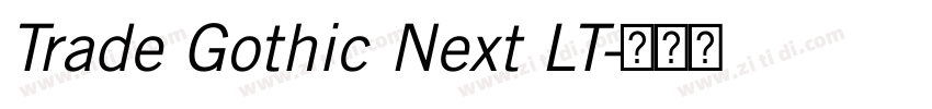 Trade Gothic Next LT字体转换